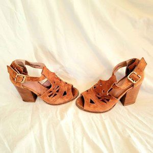 Anthropologie Lucky Penny Suede Heels